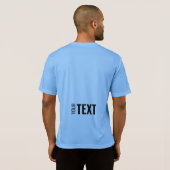 Template Mens Sport-Tek Activewear Back Print T-Shirt (Schwarz voll)