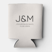Template Modern Custom Trendy Monogram Stylish Dosenkühler (Vorderseite)