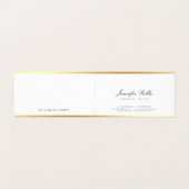 Template Modern Gold Elegante Handschrift einfach Visitenkarten (Innenseite Aufgefaltet)