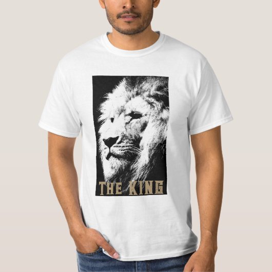 Template Modern Mens T Shirts Trendly Lion Face (Vorderseite)