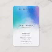 Template Moderne Abstrakte Kunst Visitenkarte (Rückseite)