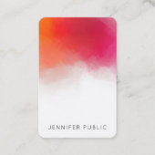 Template Moderne Abstrakte Kunst Visitenkarte (Vorderseite)