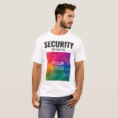 Template Moderne doppelseitige Mens-Sicherheit T-Shirt (Vorne ganz)
