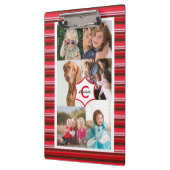 Template Monogram für persönliche Fotos Klemmbrett (Links)
