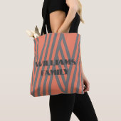 Template Monogramm Familiennamensgeschenk Tote BAG Tasche (Von Nahem)