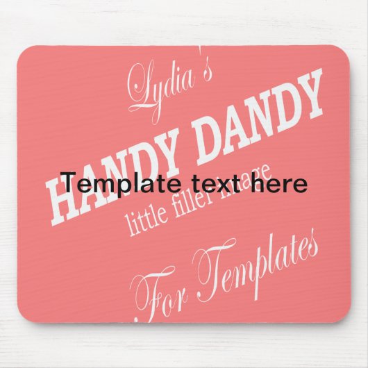 Template Mousepad - Behalten (Vorne)