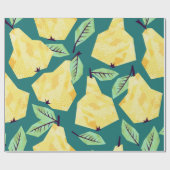 Template nahtlos Muster mit Birnen. Wasserfarbe Geschenkpapier (Flach)