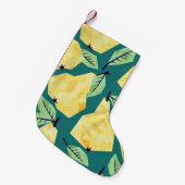 Template nahtlos Muster mit Birnen. Wasserfarbe Kleiner Weihnachtsstrumpf (Vorderansicht (hängend))