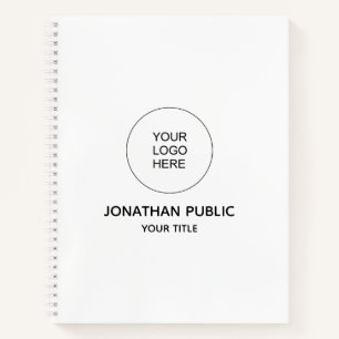 Template-Notebooks Firmenlogo-Text hinzufügen Notizblock