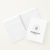 Template-Notebooks Firmenlogo-Text hinzufügen Notizblock (Innenseite)