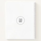 Template-Notebooks Firmenlogo-Text hinzufügen Notizblock (Rückseite)