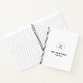 Template-Notebooks Ihr Firmenlogo hier hinzufügen Notizblock (Innenseite)