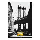 Template Nyc Yellow Taxi Brooklyn Bridge New York Mini Klemmbrett (Rückseite)