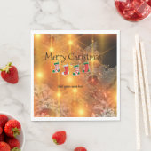 Template personalisieren, Golden Christmas Serviette (Beispiel)