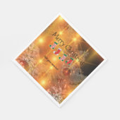 Template personalisieren, Golden Christmas Serviette (Ecke)