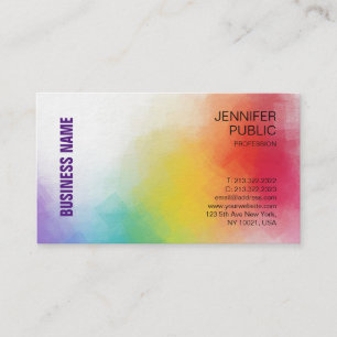 Template Personalisiert Elegante farbenfroh Modern Visitenkarte