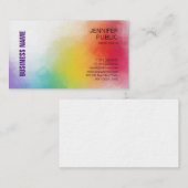Template Personalisiert Elegante farbenfroh Modern Visitenkarte (Vorne/Hinten)