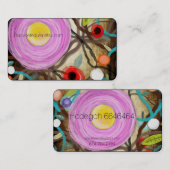 Template Pink Poppy Visitenkarte (Vorne/Hinten)