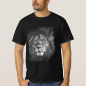 Template Pop Art Lion Face Elegant Men's Modern T-Shirt (Vorderseite)