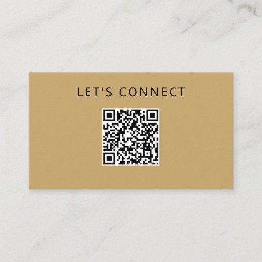 Template QR Code Modernes Berufliches Monogramm Visitenkarte (Rückseite)