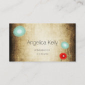 Template Red Poppy Visitenkarte (Rückseite)