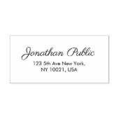 Template-Rücksendeadresse Kalligrafischer Skriptna Gummistempel (Prägung)