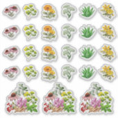 Template Sheet "Stickers Shaped Medicinal Kräuter" Aufkleber (Vorderseite)