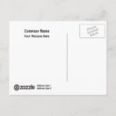 Template Shop Girl Postkarte (Rückseite)