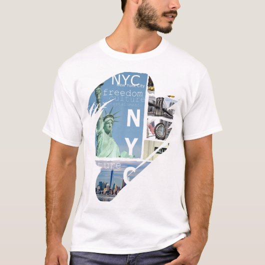 Template Trendy Modern Elegante New York City T-Shirt (Vorderseite)