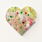 Template trendy Moderne Abstrakt rosa gelb Notizblock (Rückseite)