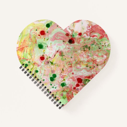 Template trendy Moderne Abstrakt rosa gelb Notizblock (Vorderseite)