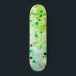 Template trendy Yellow Green Moderne Abstrakt Skateboard<br><div class="desc">Template Trendy Gelb Grün Moderne Abstrakte Kunst Leere Skateboard.</div>