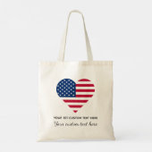 Template USA flagge Tote Bag Tragetasche (Rückseite)