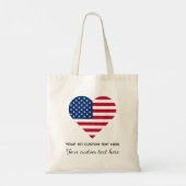 Template USA Flaggen Round Tote Bag Tragetasche (Rückseite)
