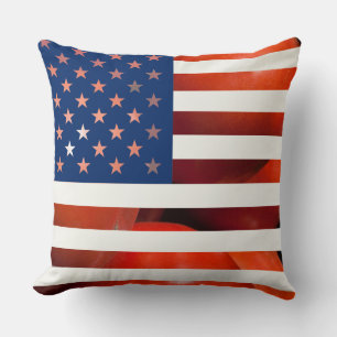 Template USA USA Tomato Flag Kissen