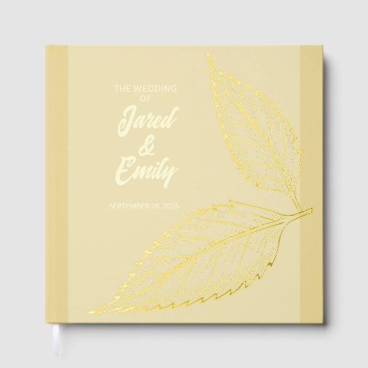 Template Wedding Foil Gästebuch (Vorderseite)