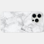 Template White Marble Muster iPhone Case (Rückseite (Horizontal))