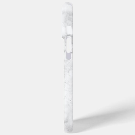Template White Marble Muster iPhone Case (Rückseite / Links)