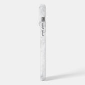 Template White Marble Muster iPhone Case Hülle (Linke Seite)