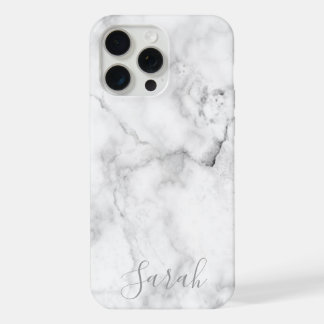 Template White Marble Muster iPhone Case 15 Pro Max Hülle