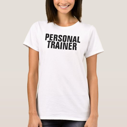 Template Womens Gym Fitness Personal Trainer T-Shirt (Vorderseite)