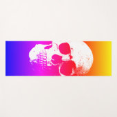 Template Yellow Orange Red Blue Lila Skull Yogamatte (Vorderseite (Horizontal))