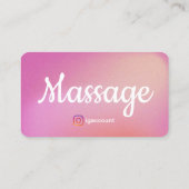 Templates für moderne Massagetherapeuten Visitenka Visitenkarte (Rückseite)