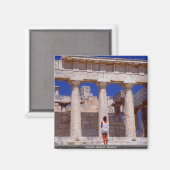 Temple, Aegina, Griechenland Magnet (Vorderseite/Rückseite)
