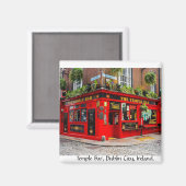 Temple Bar, Dublin City, Irland Magnet (Vorderseite/Rückseite)