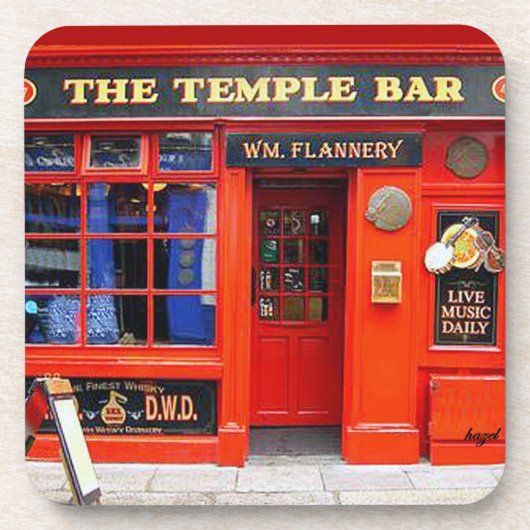 Temple Bar, Dublin, Irland, Irish Pub Untersetzer (Vorderseite)