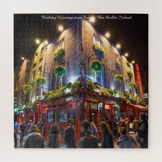 Temple Bar Dublin Irland. Jigsaw Puzzle (Vertikal)