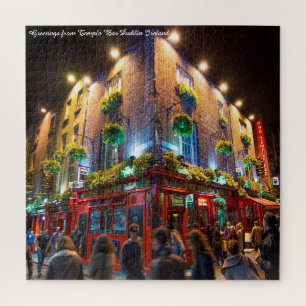 Temple Bar Dublin Irland. Jigsaw Puzzle