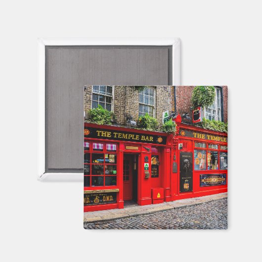Temple Bar, Dublin, Irland Magnet (Vorderseite/Rückseite)