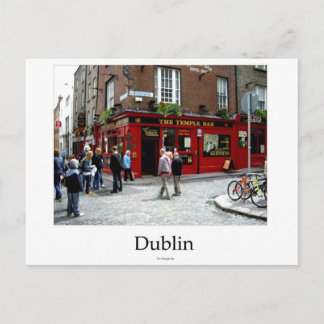 Temple Bar, Dublin, Irland Postkarte